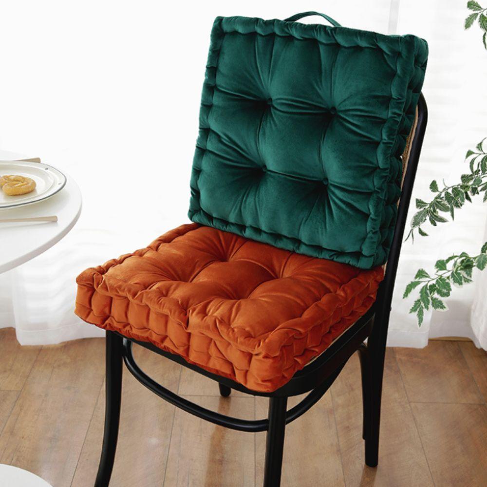 Wrinkled Chair Cushion Thicken Seat Pillow Home Decor Velvet Tatami Cushion Balcony