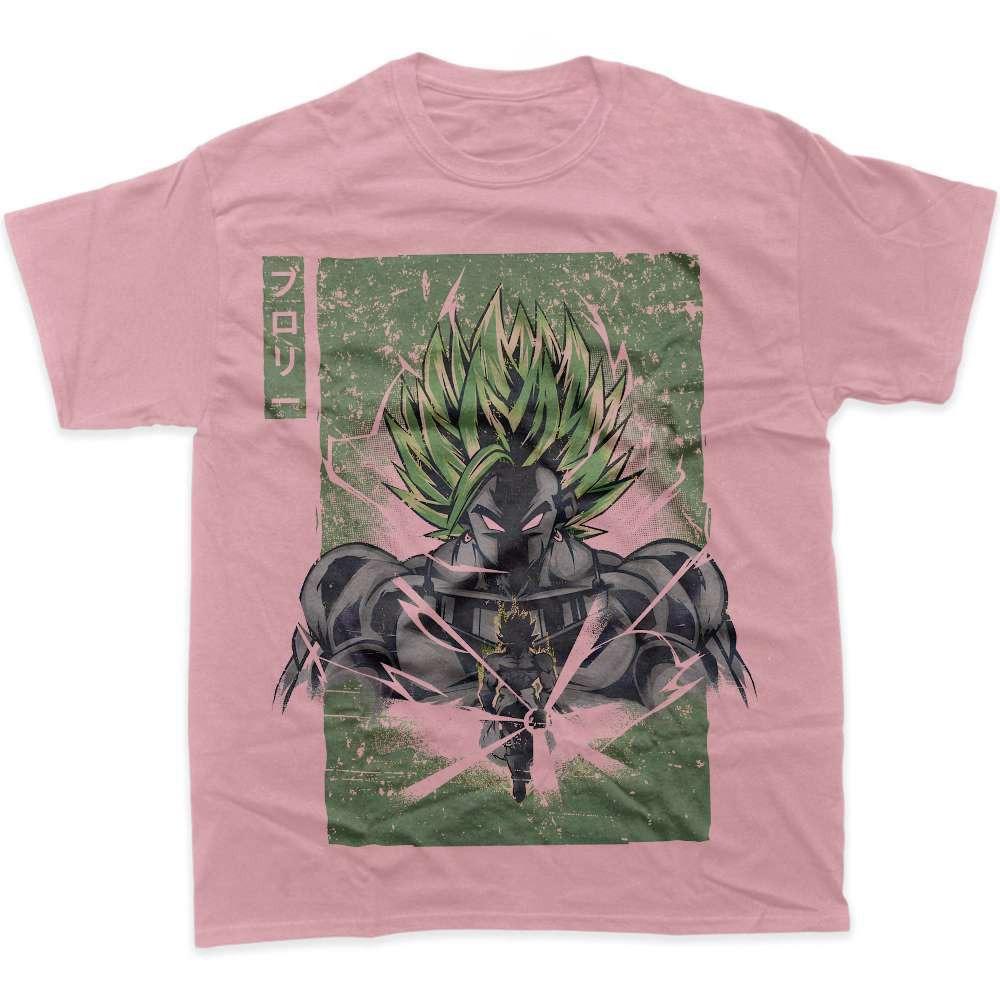 Dragon Ball Z Broly Graphic TShirt Anime DBZ Shirt Mens 2026 Summer Fashion Oversize Street Casual Y2K Streetwear Clothing S