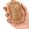 BEPAN Natural Wooden Hair Brush Combs Beech Hair Airbag  Detangled Scalp Massage Wood Steel Needle Combs Anti Static Massage Comb