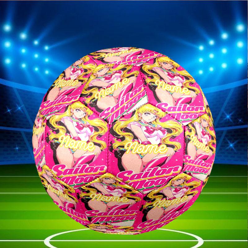 Custom Name Personalized Sailor Moon Print Size 5 Soccer Ball Training & Match Football, for Team, Kicking, Gift for Football Enthusiasts