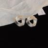 Fashion Multilayer Ring C- Shaped Stud Earrings for Women Minimalist Minority Design Earrings Fashionable Earrings Accessible Luxury Fancy