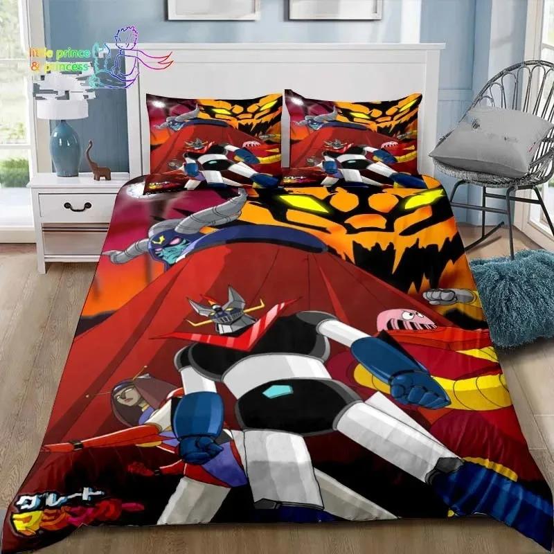 Mazinger Z UFO Robot Grendizer Bedding Set Bedroom Soft Modern Bedspreads Comefortable Kids Duvet Cover Quilt Cover Pillowcase