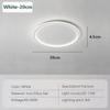 Modern LED Ceiling Light 20/30/50/80CM Dimmable Round Lamp For Bedroom Living Room Apartment Study Indoor Decor Lighting Fixture