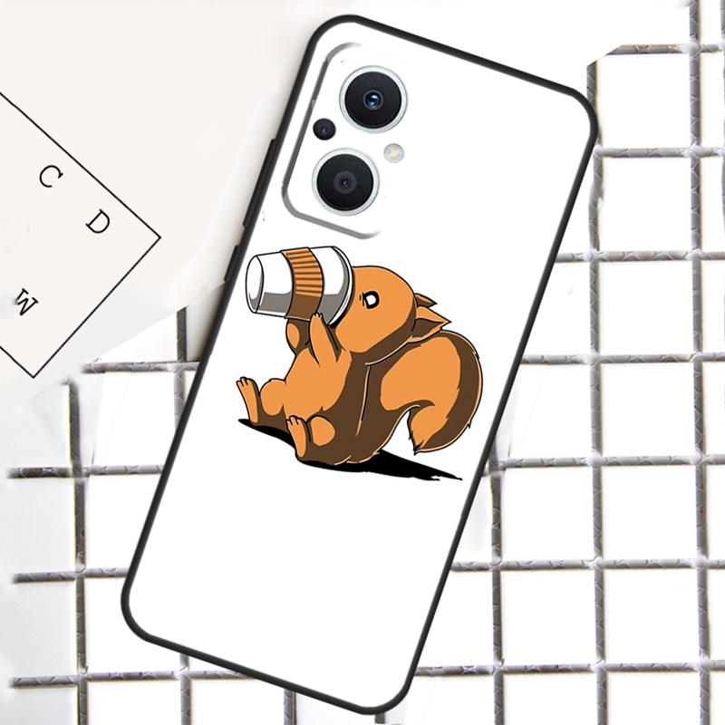 

Мультяшная белка Чехол для телефона OPPO Reno 14F 13F 12F 11F 10 Pro 8T 7 8 Lite OPPO Find X8 X6 X5 X9 Pro OPPO Reno14
