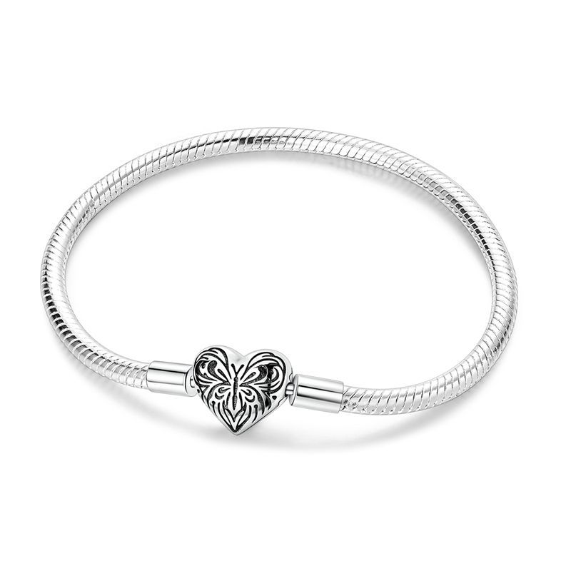 100% Silver Bracelet Fit Original Design Beads Charms DIY Jewelry Making Dazzling CZ Chain Bracelet For Women