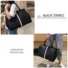 Black Stripe 2 Boston Bag for Travel Travel School Large Large [SP Lab] Women, Bag, Bag, Purse, Men's Bag, Trip, Golf, Lightweight, Capacity,