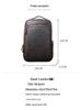 Retro Casual Crazy Horse Leather Double Shoulder Backpack, Genuine First Layer Cowhide for Men.