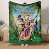 1 stuks, Disney Tangled Rapunzel & Flynn Rider Plaid Zachte Deken voor Bank, Bed, Reizen