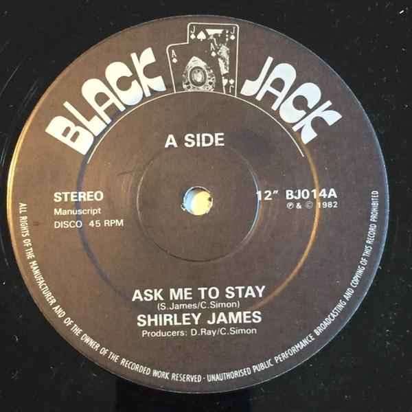 

12inch Record SHIRLEY JAMES - Ask Me To Stay BJ014 Black Jack 1982 UK Reggae, Ska & Dub Used