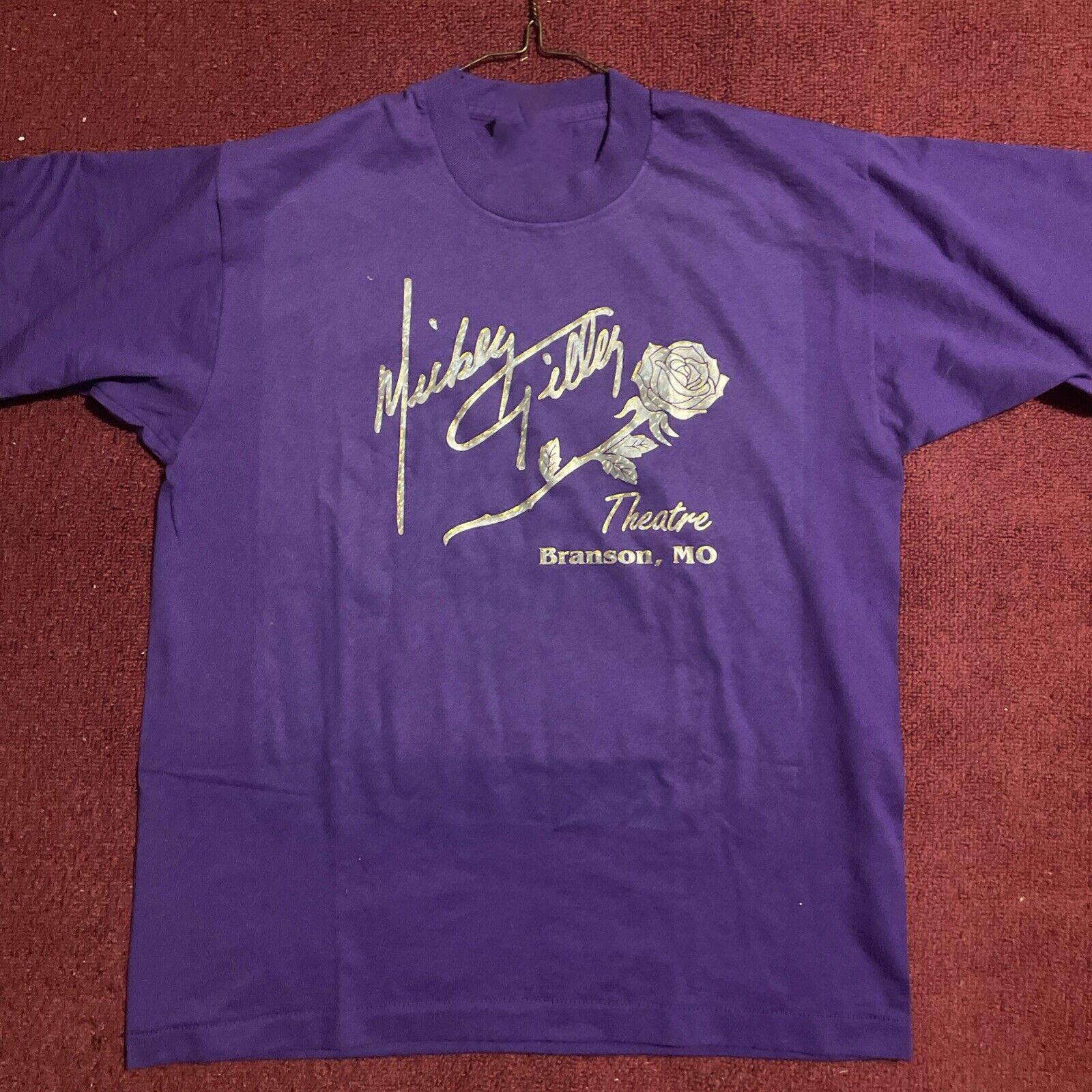 

Mickey Gilley Song Titles Branson Purple Tee Cotton T-Shirt SB178 3XL