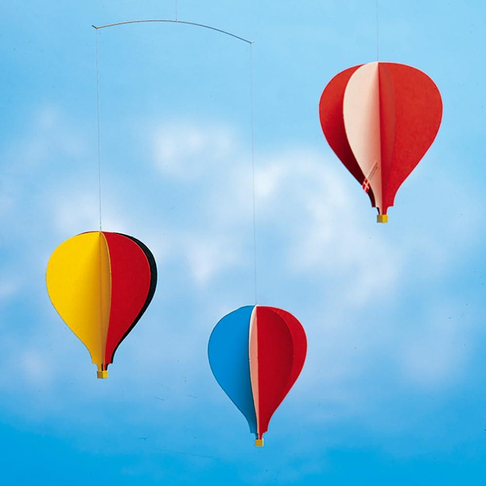 Flensted Mobile Interieur Skandinavisches Fahrzeug-Set mit Präsentation Babyartikel Geschenk [Offiziell Importiert] Ornament, Ballon, 3-teilig (FSM130044), Kasten,