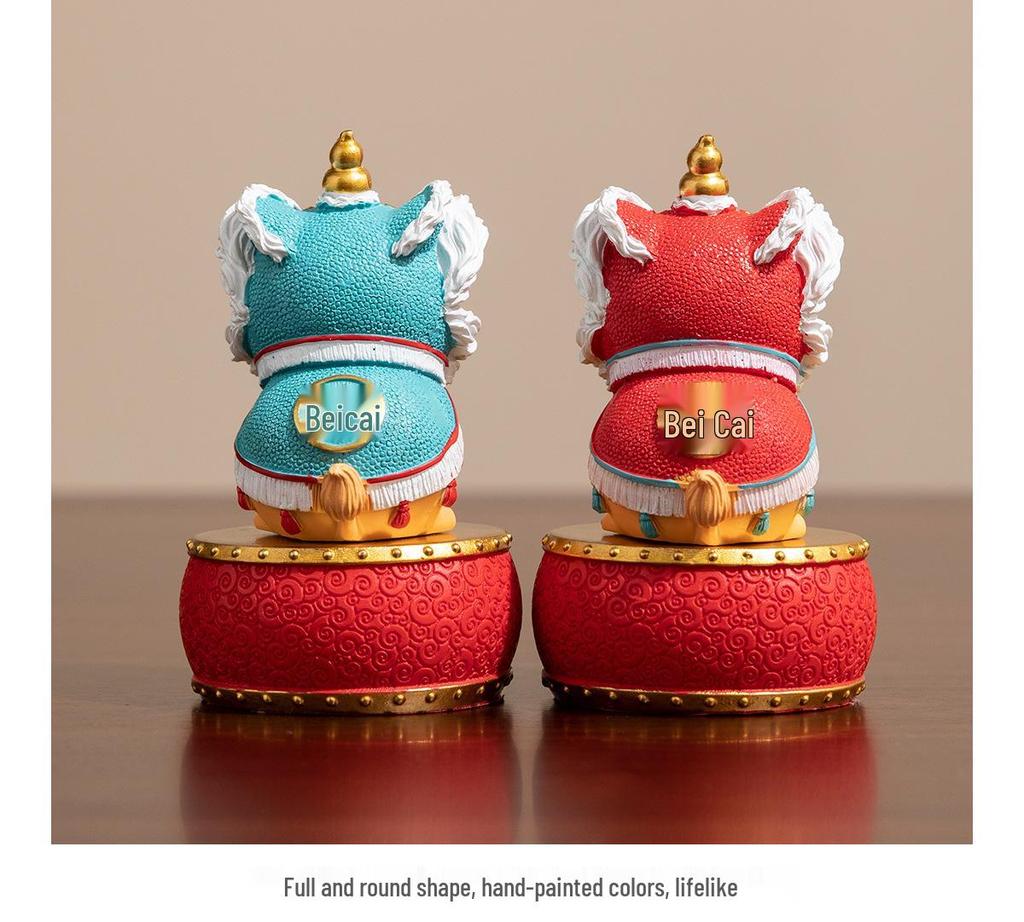 Creative Foshan Wusheng Lion Cultural Gift Set - Elegant Handicraft for Leaders, Clients, and Friends' Birthdays