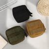 Small Tactical Pouch Micro Utility Molle Pouch Removable Clear Id Pocket Mini Knife Compass Flashlight Card Storage Bag Belt