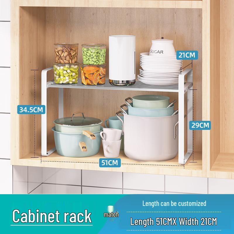 2-Tier Pull-Out Kitchen Cabinet Organizer