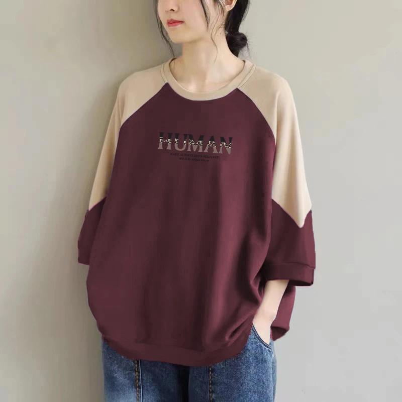 Sweatshirt for Women Cotton Oversize Thickened Loose Casual Pullover Long Sleeve Winter Sweatshirt Top