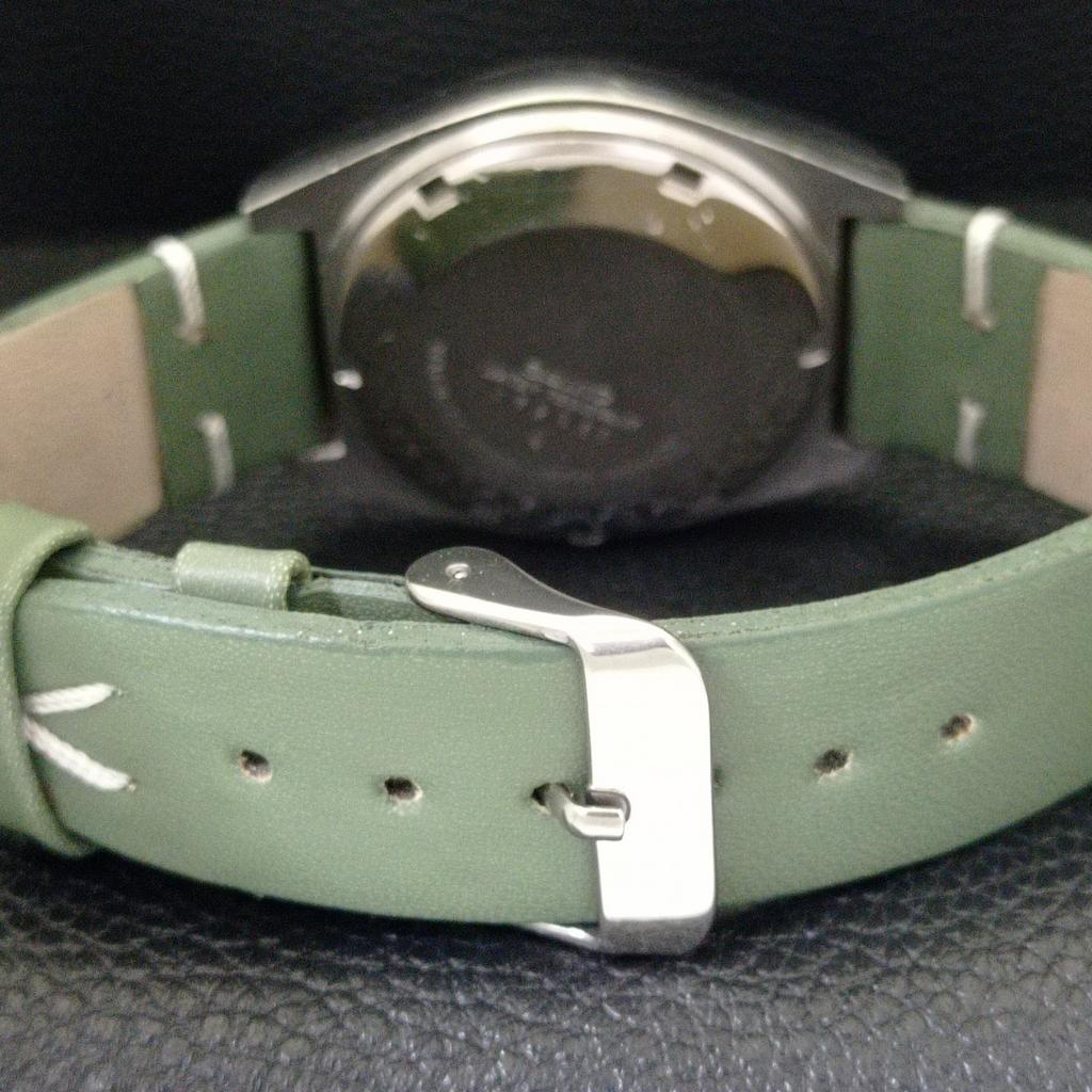VINTAGE SEIKO 5 AUTOMATIC JAPAN 6309A MENS GREEN COLOR DIAL WATCH a701386-5 R206a-a701386