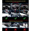 For Mercedes Benz Steering Wheel Paddle Shifter Extend Trims Carbon Fiber Look