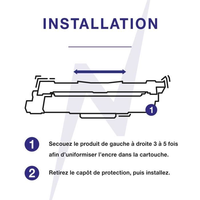 Toner - TONERMEDIA - TN-243 TN-247 - Compatible - 4 Cartouches - 3000 pages noir