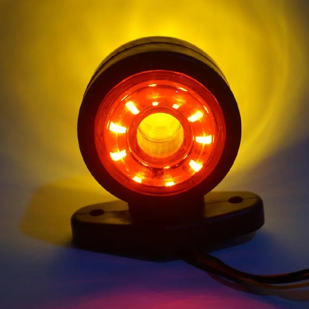 2PCS LED Car Truck Trailer Outline Marker Lamps 12-24V Universal Double Side Marker Lights Truck Lighting for scania RV Lorry