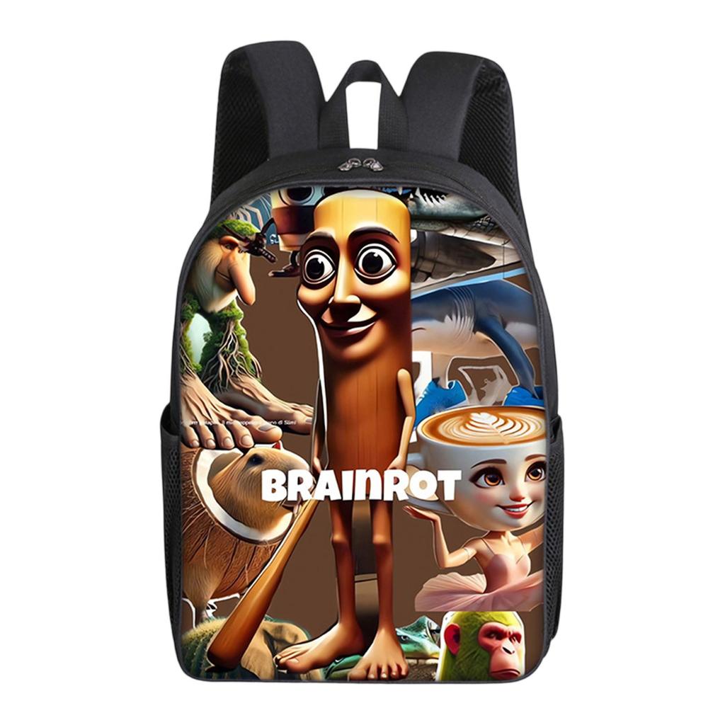 Cartoon Printing Casual Shoulder Bag Junior High School Students Large Capacity Backpacks