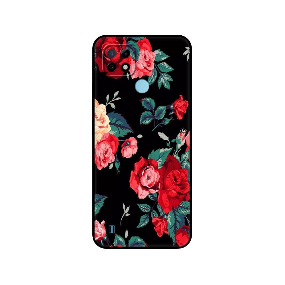 For Realme C21 Case Silicon Back For OPPO RealmeC21 C 21 Phone Covers 6.5" Funda RMX3201 Bumper Capa Etui Soft Black Tpu Case