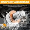 M12x1.25 Magnetic Oil Drain Plug with 5PCS Copper Oil Plug Crush Washer,Stainless Steels Car Oils Pan Drain Plugs Compatible with Mercury Scion