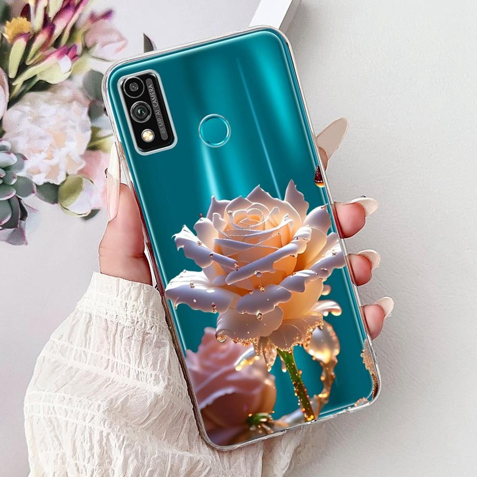 For Honor 9X Lite Case JSN-L21 JSN-L22 Cute Love Heart Painted Cover Soft Silicone Case For Honor 10X Lite DNN-LX9 10XLite Shell