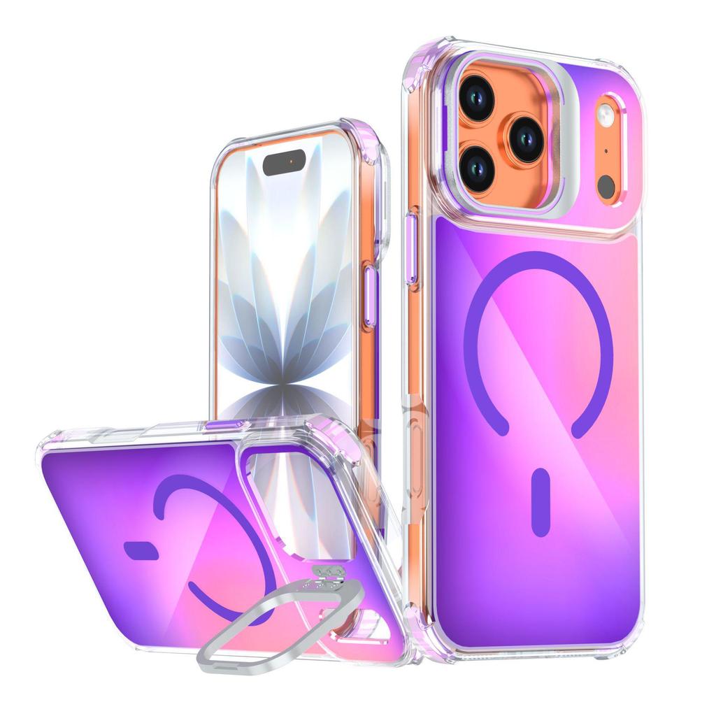 iPhone 17 Pro Max Dragon Lens Stand Magnetic Case, Color-Changing, Drop-Proof Protective Cover