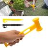 Outdoor Ground Stake Camping Anchors Peg Plastic Tent Stake with Hammer Beach Tent Peg Anchors Canopies Stake Enduring