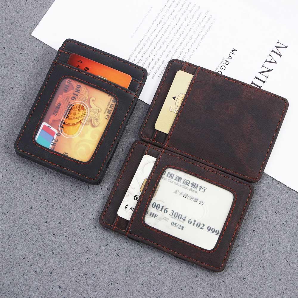 Gift Credit Card Holder ID Card Case Card Cover Magic Wallet Money clips Cash Clip Mini Coin Purse