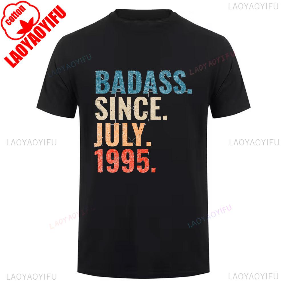 1995 Vintage Style Cotton T Shirt Breathable Retro 90s Short Sleeve New Unisex Round Neck Summer Casual Simple Tee Launched