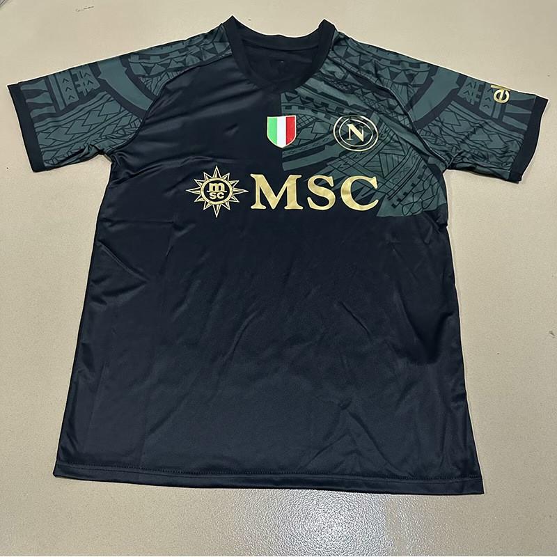 Maglia da Calcio Napoli 2023-24 Casa Trasferta Portiere Edizione Campione Commemorativa Cotone
