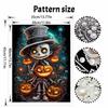 Halloween pearl painting art full pearl pumpkin character handmade diy home decorations