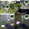 Lotus Leaf Style Solar Fountain For Garden Pond Water Feature With Floating Design