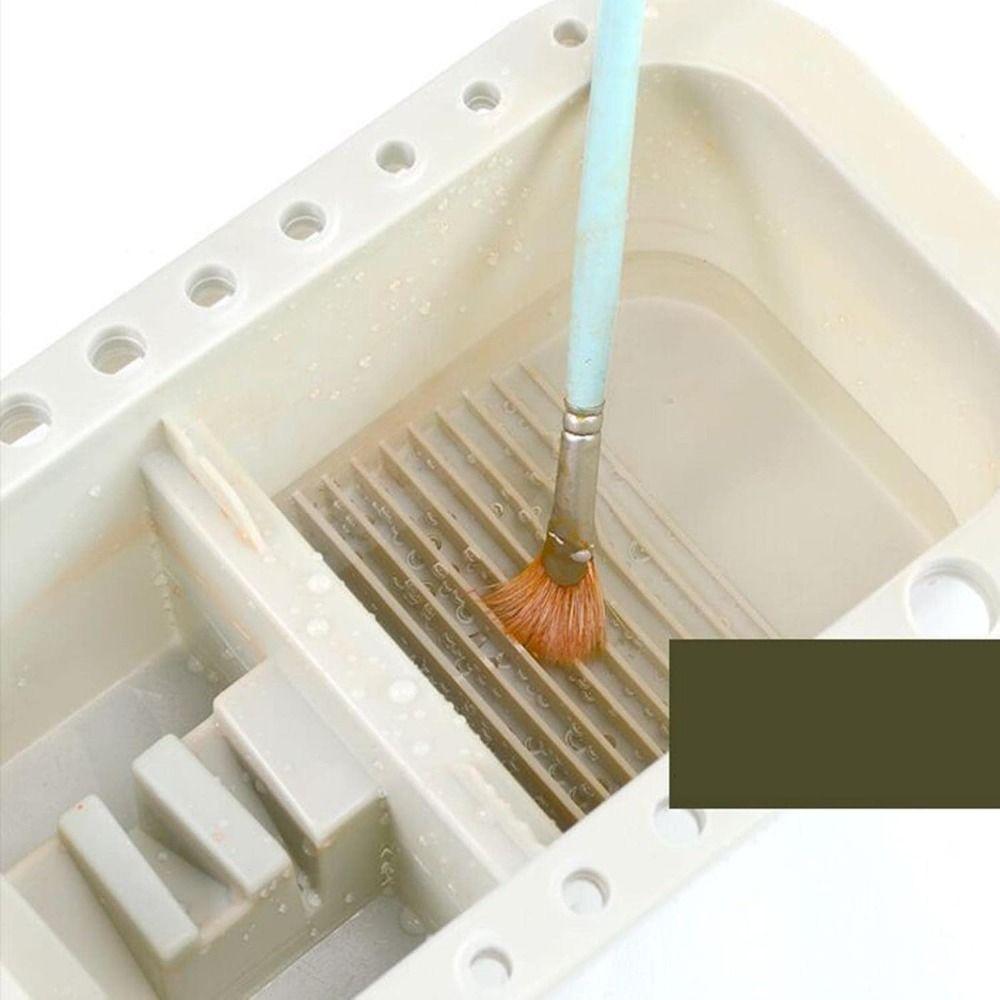 Handled Brush Washing Bucket All-in-One Paint Brush Basin Portable Painting Brush Washer  Exams