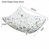 Transparent Square Fruit Tray Living Room Nut Snack Plate Candy Food Storage Tray Party Table Bone Disc