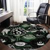 1pc Eyes Pattern Office Round Area Rug, Indoor Mat Suitable For Office, Under Office Chairs Bedroom Living Room Home Decor, Room Deco 112