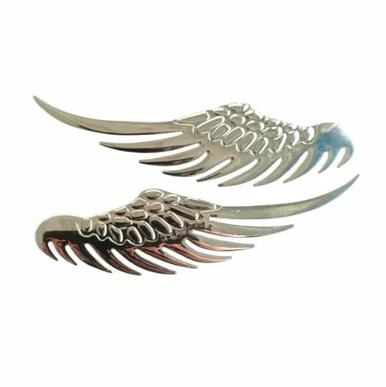 2pcs/1pair of PVC or Metal High Gloss Stickers Angel Wing Decorative Stickers Glitter Accents Anime Theme Glossy Surface