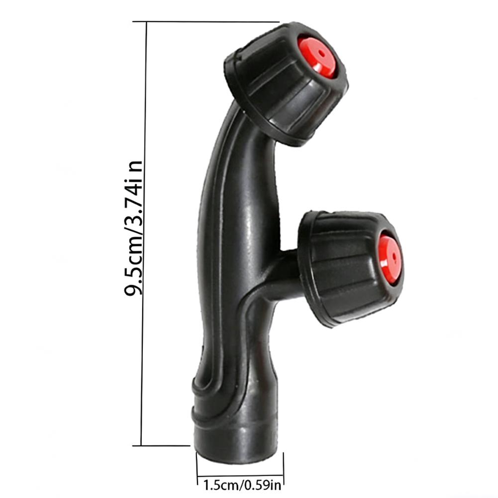 Plastic Double Nozzle Sprayer Head For Garden Yard Lawn Irrigation System F Type Dual Atomizing Watering Tool 10pcs