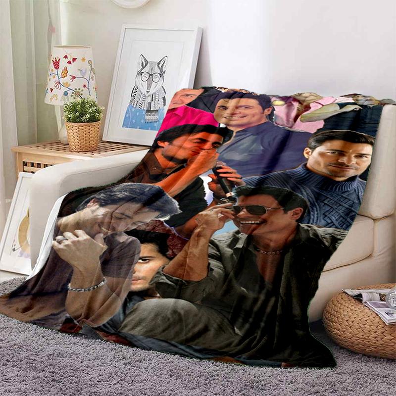 3D Print Chayanne Puerto Rican Latin Pop Gift Blanket,Soft Throw Blanket for Home Bedroom Bed Sofa Travel Picnic Cover Kids