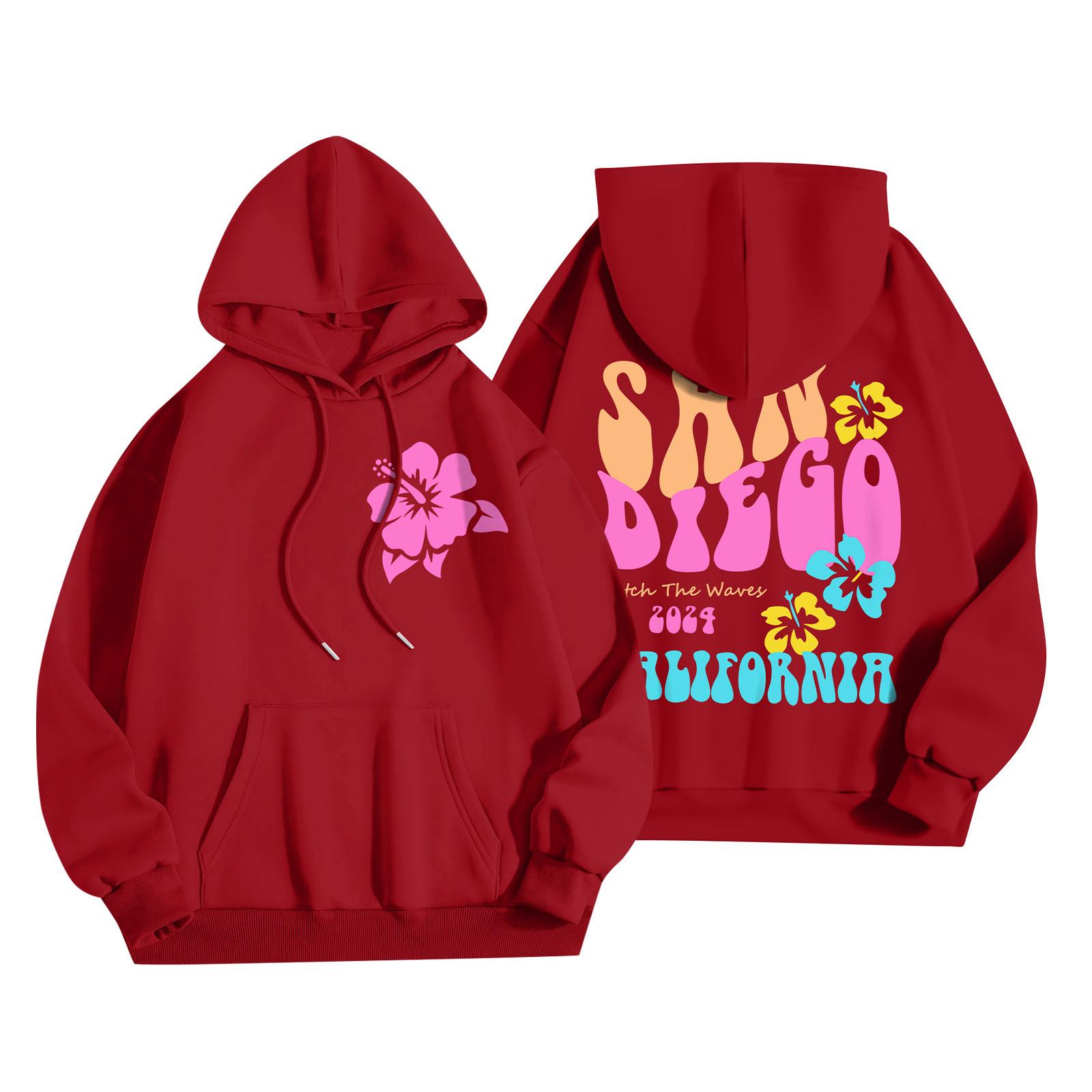 Толстовки для девочек-подростков с длинным рукавом и принтом букв — фото 10