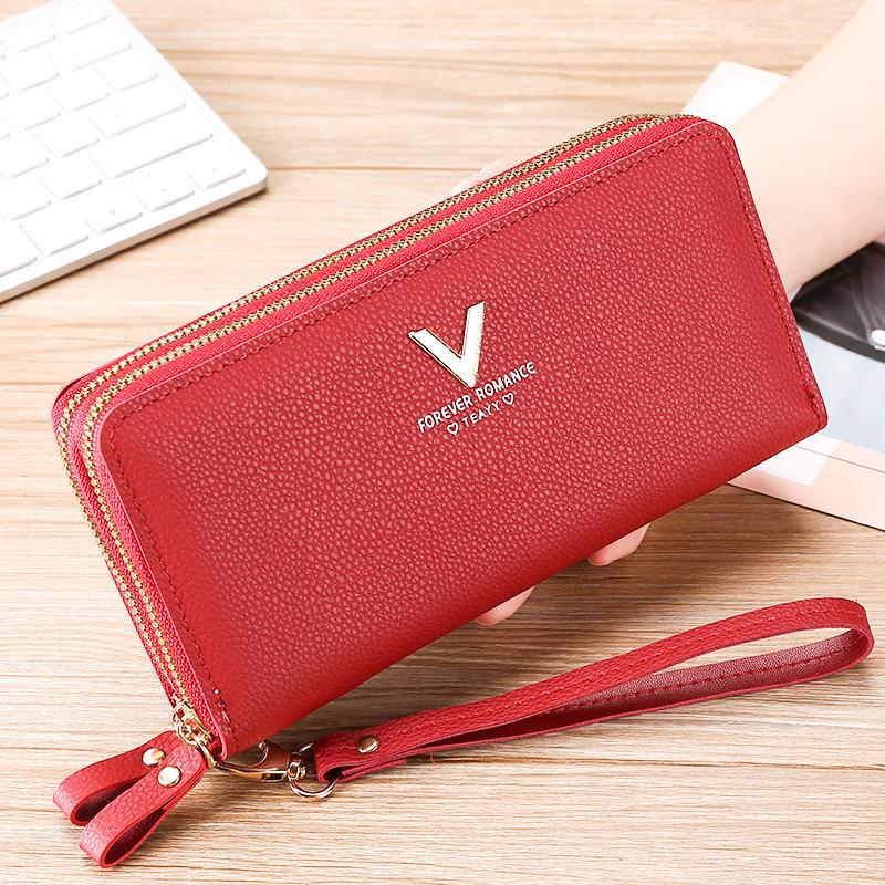 Женский кошелек длинный для девушек модная сумка на молнии большая вместимость клатч кошелек женский новая модель