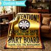 1PC Custom Name Blanket Throw darts Printed Flannel blankets Patterns Throw Blanket All-Season Soft Gift for Couch, Bed, Camping, Birthday gifts