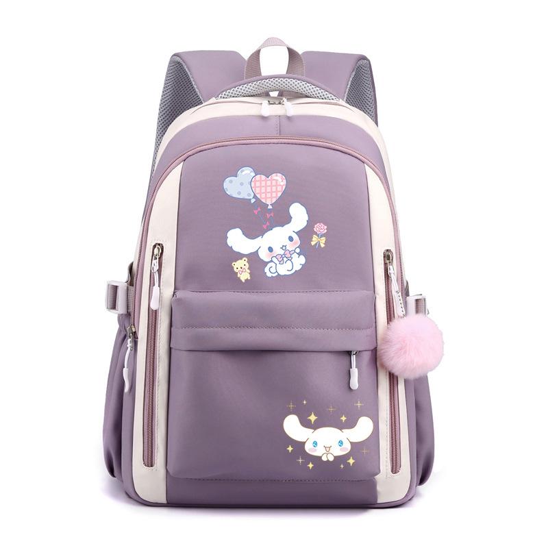 Cartoon Puppy Printed College Style Backpack Student Casual Schoolbag Large Capacity Student Schoolbag