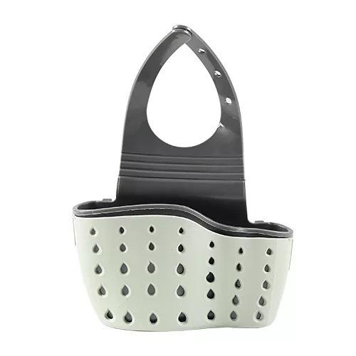 1PC Home Storage Drain Basket Kitchen Sink Holder Adjustable Soap Sponge Hanging Drain Basket Bag