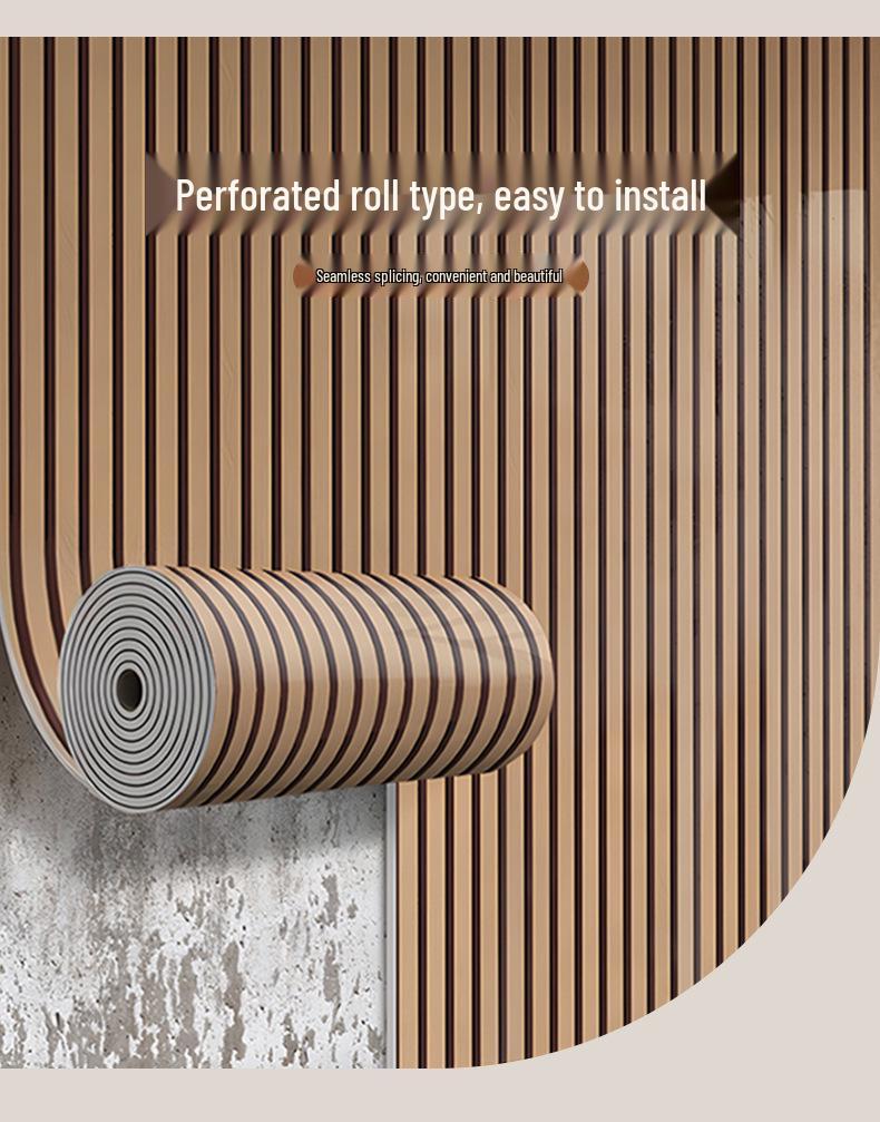 3D Wood Grain Self-Adhesive Waterproof Wall Panel Decor
