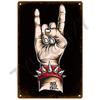 Retro Rock Tin Sign Poster Vintage Wall Poster Metal Sign Decorative Wall Plate Kitchen Plaque Metal Vintage Decor Accessories