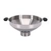 Stainless Steel Wide Mouth Funnel with Dual Handles Leakproof Ergonomic Canning Funnel for Kitchen