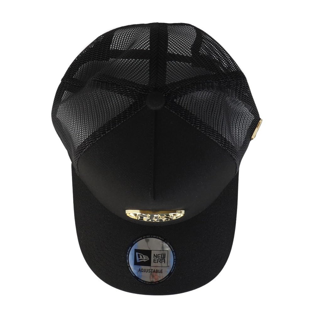 New Era Czapka siatkowa z bawełny, bez metalu, rozmiar uniwersalny 940AFTR METAL PLATE BLK GLD 251 NER36C3777 9FORTYA-Frame Plate, Czarno-złota, (14388622)