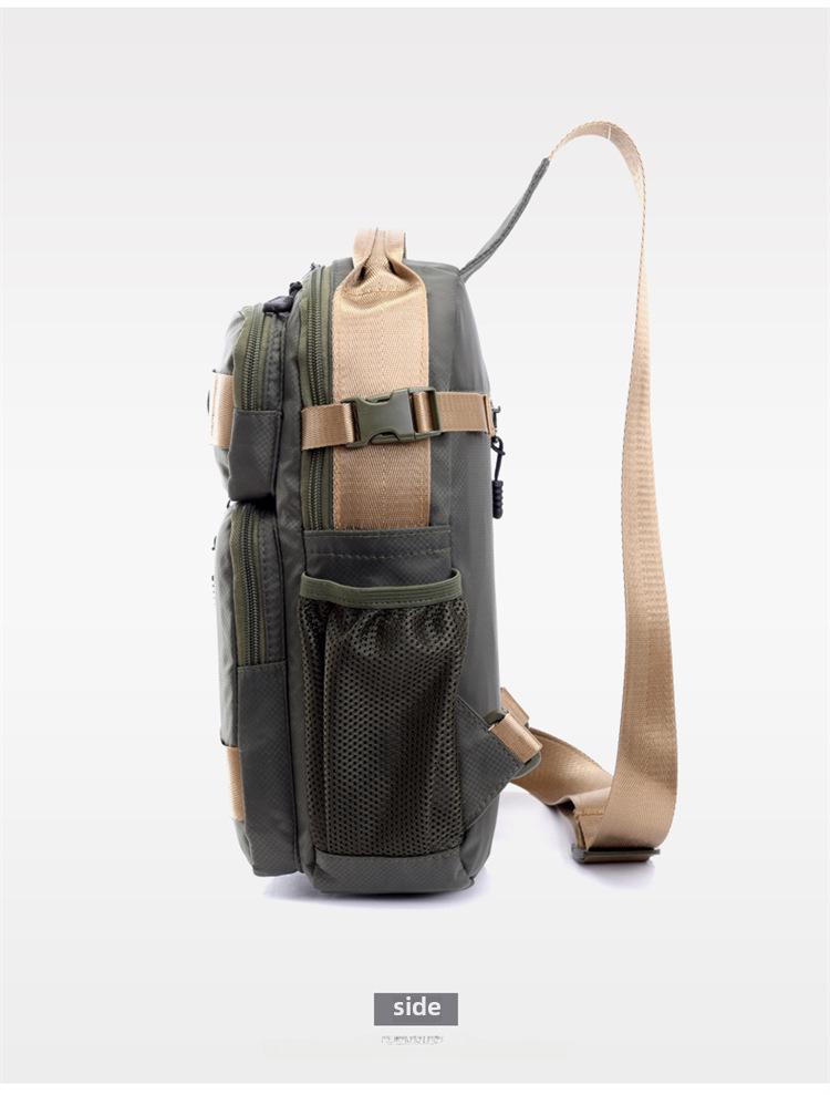 Men's Large Capacity Chest & Waist Bag: Trendy Shoulder Bag for Cycling, Hiking, Commuting